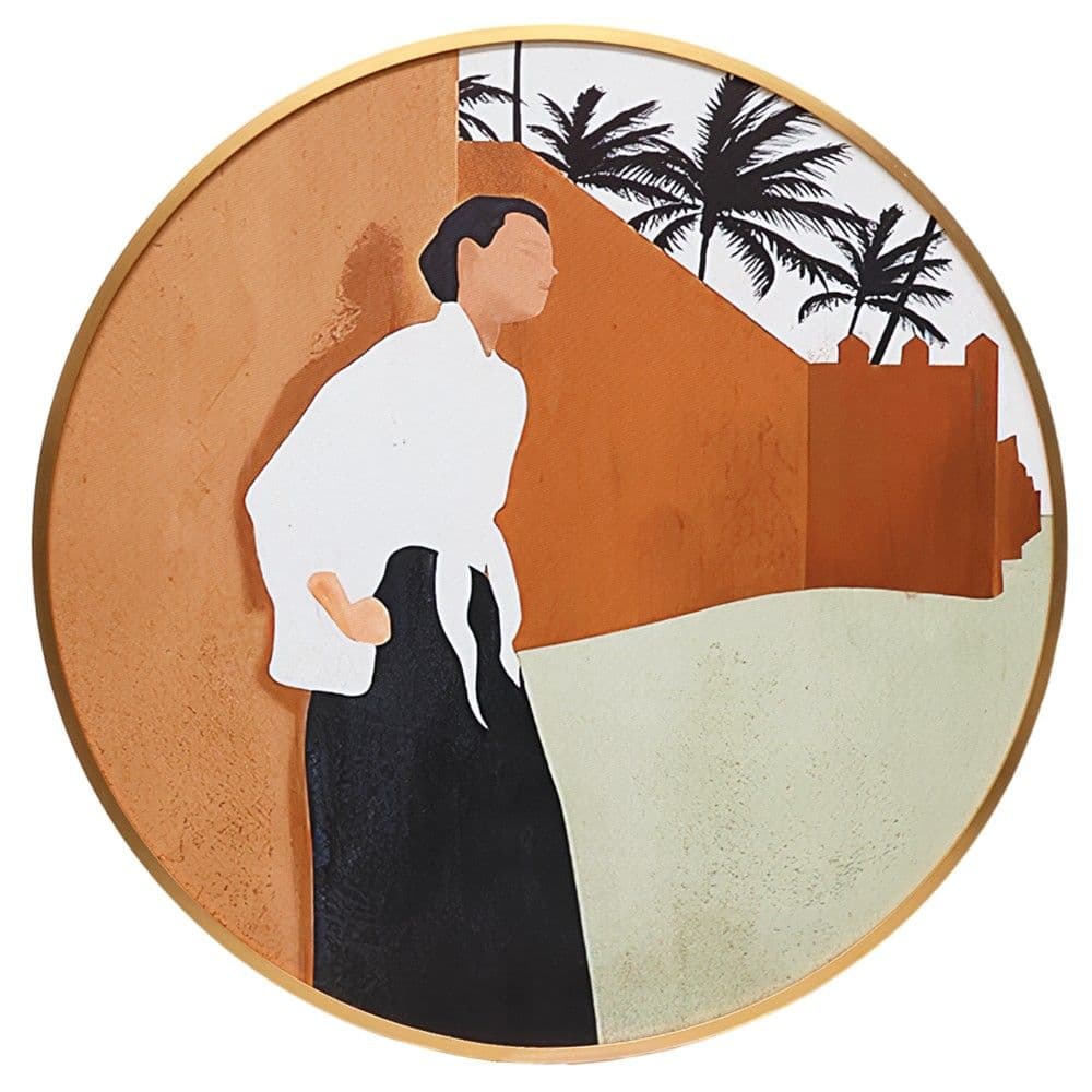 Pikturë e printuar ''Man'', kornizë MDF, shumëngjyrëshe, 60 x 60 cm