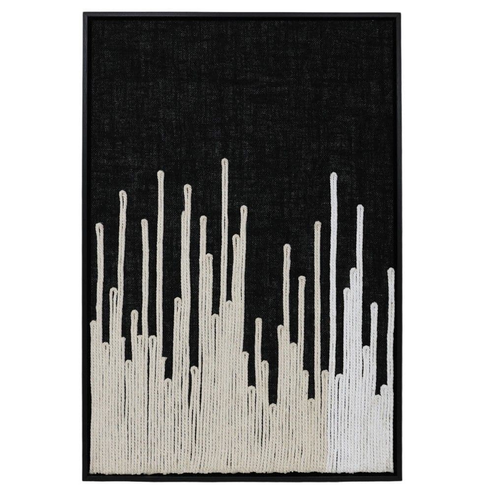Pikturë e printuar, "Abstract", kornizë MDF, e zezë/ bezhë, 60x90x4.8 cm
