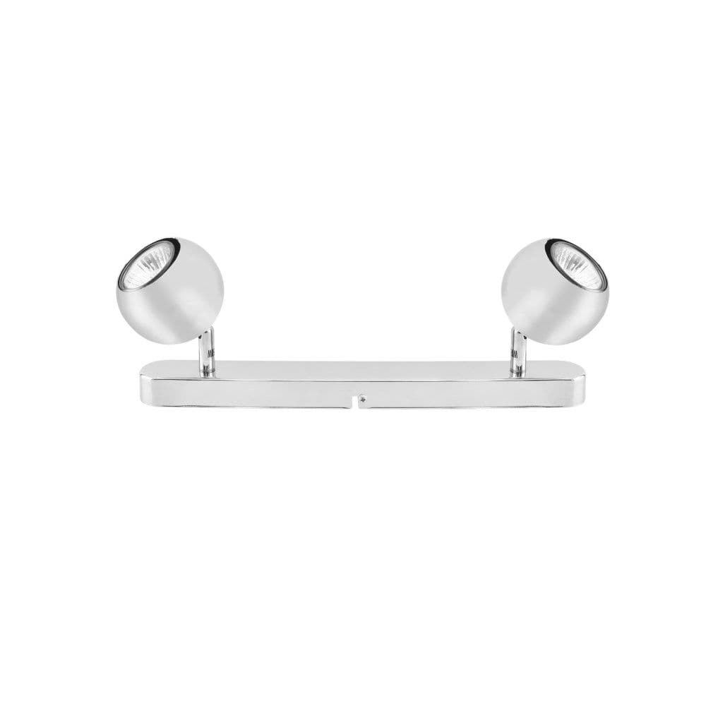 Spot dysh GU10 2X50W, metal i kromuar, llambat e perfshira.