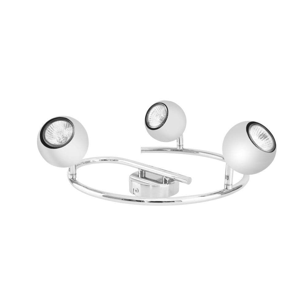 Spot tresh spiral GU10 3X50W, metal i kromuar, llambat e perfshira.