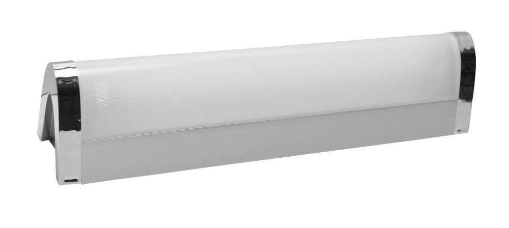 Ndricues muri T5 1x8W i kromuar xham i bardhe, llamba e perfshire.