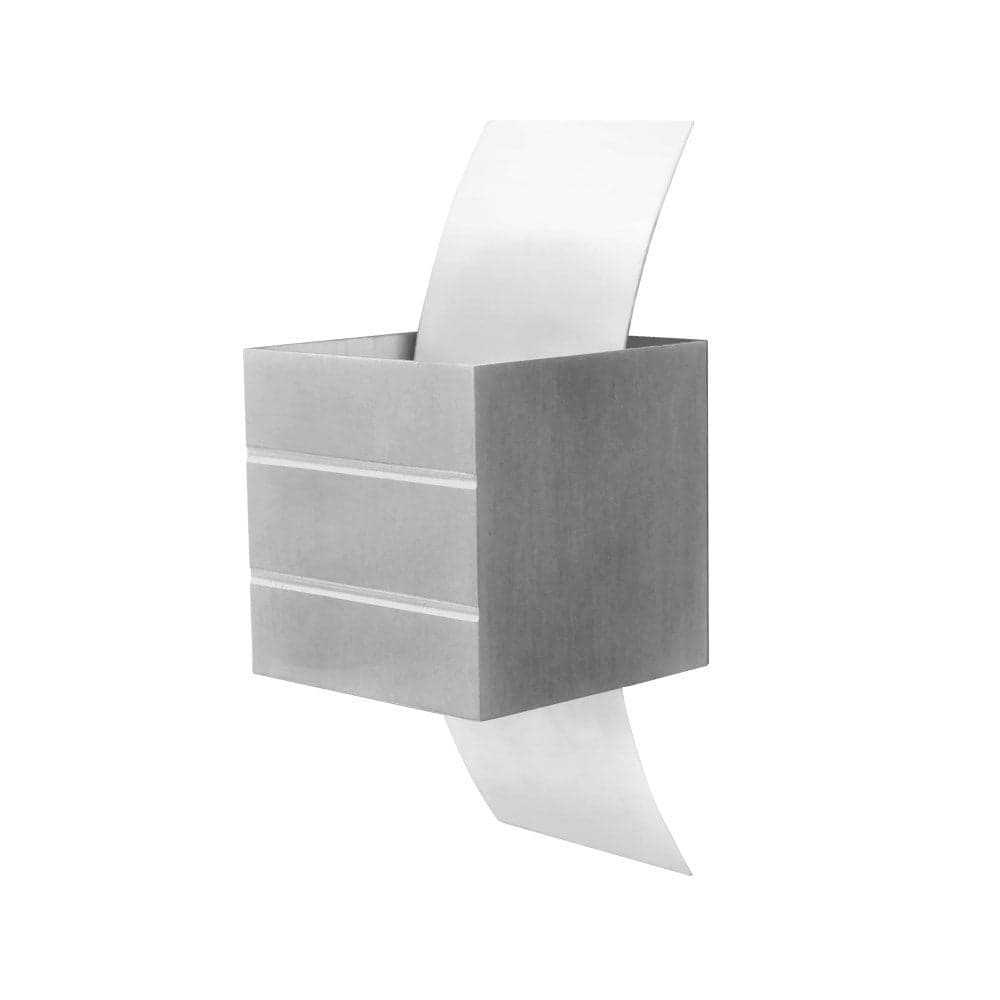 Ndricues muri G91X40W alumini 8x8xH19cm, llamba e perfshir