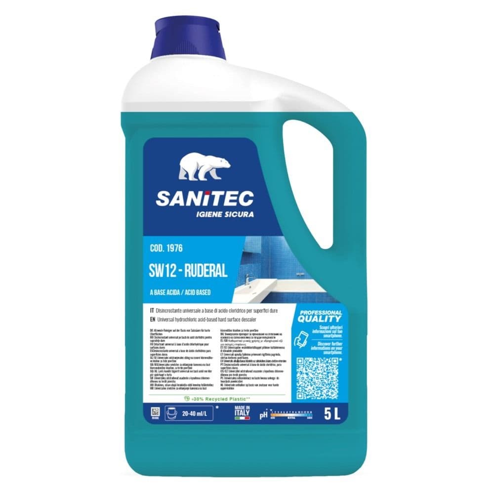Detergjent pastrimi për tualet, "Sanitec", SW12-Rudeal, 5 kg, acid, jeshile 1 copë