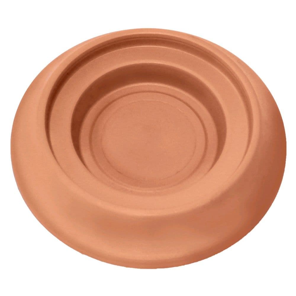 Pjatë vazo lulesh rrethore, HOME DESIGN, plastike, terrakotë, Ø13 xH2.5 cm