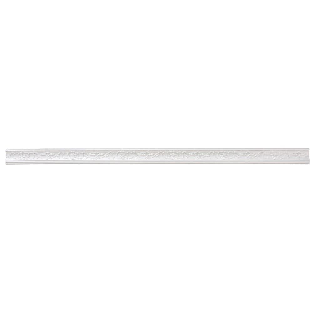 Kornizë tavani dekorative, Bovelacci, polistiren klasi 1, 40x70 mm,gjatësia 2 ml, e bardhë