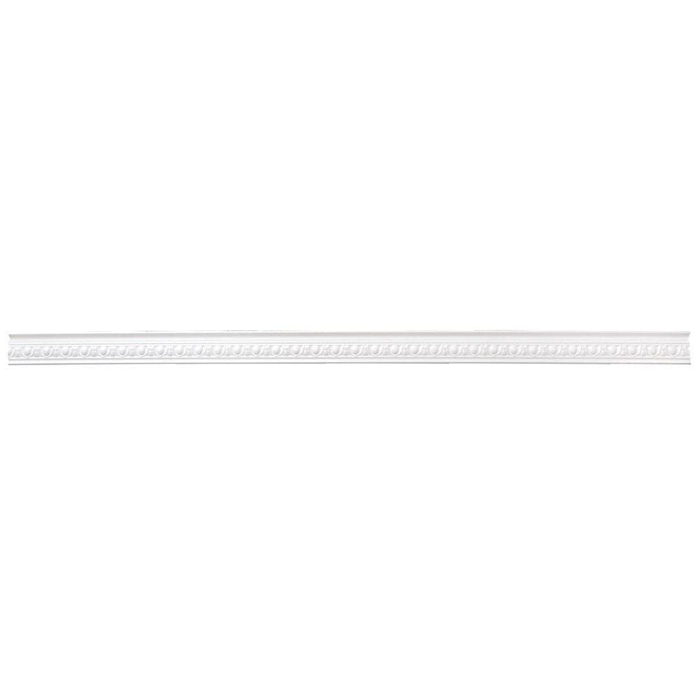 Kornizë tavani dekorative, Bovelacci, polistiren klasi 1, 65x55 mm,gjatësia 2 ml, e bardhë