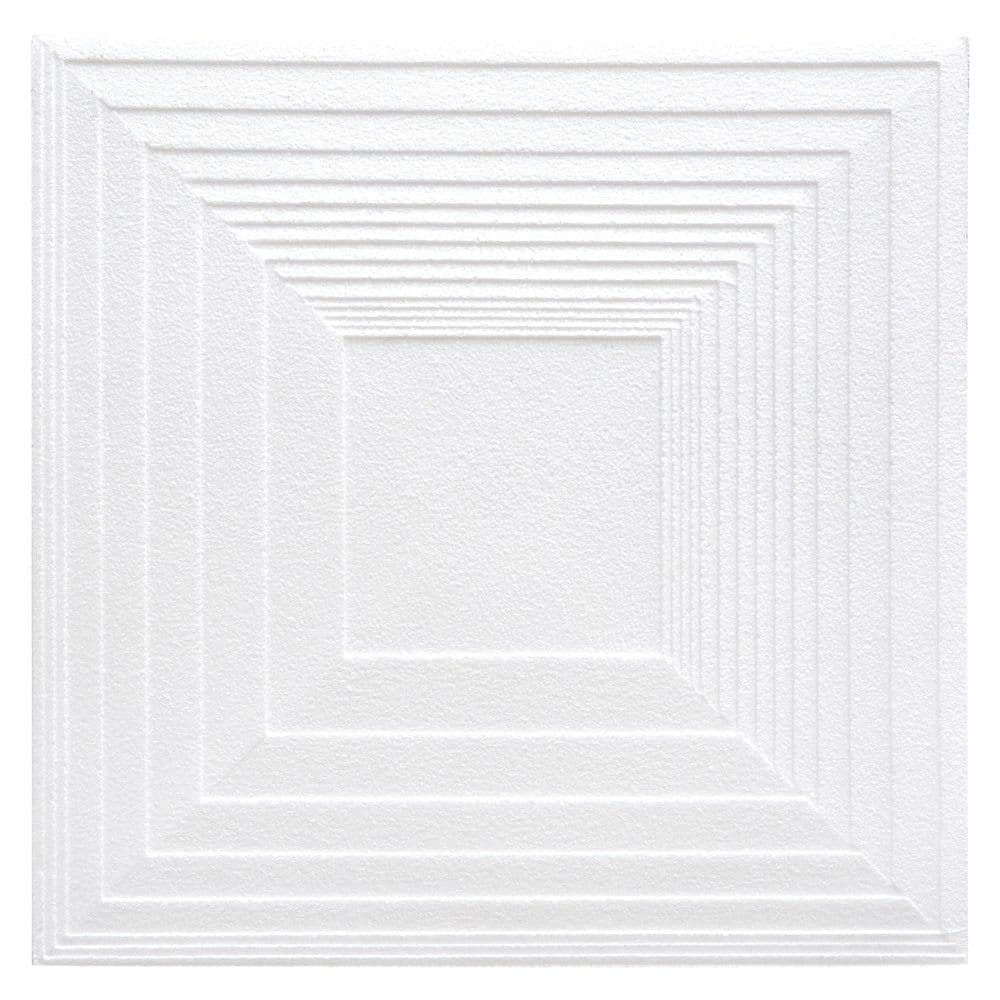 Pllakë dekorative për tavane të varura, Bovelacci Rimini, polisterin, 50x50x1 cm