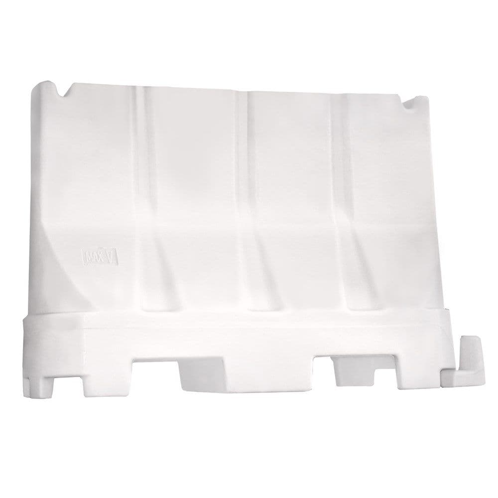 Barriere kufizuese, plastike, permasa 100x40x70cm, e bardhe, per punime te perkohshme