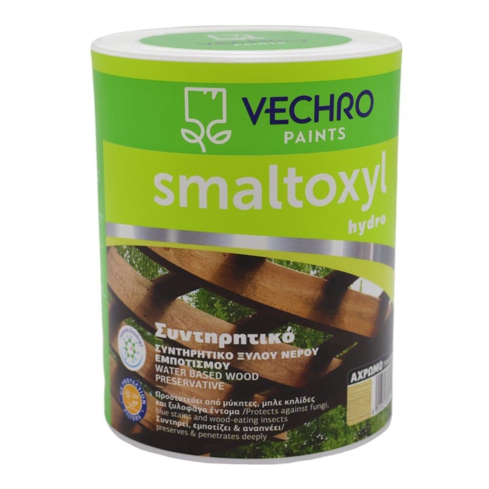 Bojë akrilike për dru, Vechro Smaltoxyl Hydro, transparente 10, 15-17 m²/lt, 1-2 orë tharje