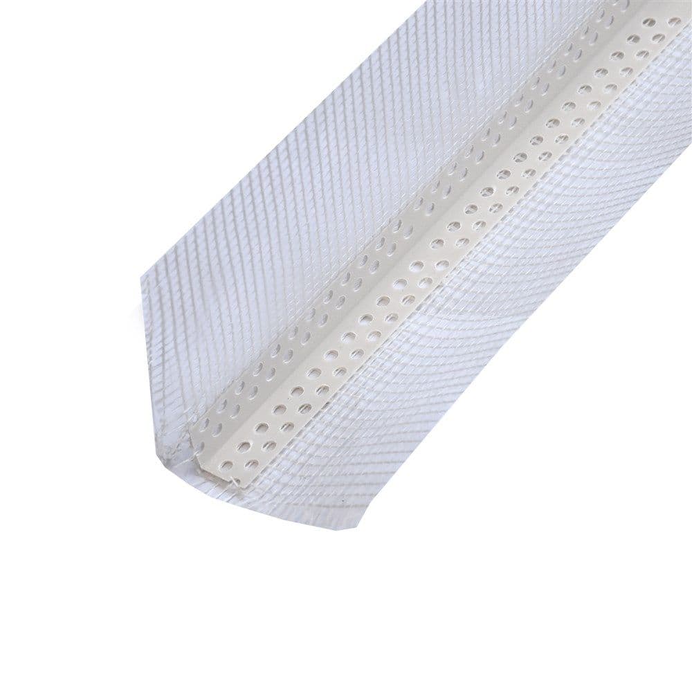Këndore PVC, me pikore dhe rrjetë përforcuese me fibra qelqi, 250 cm