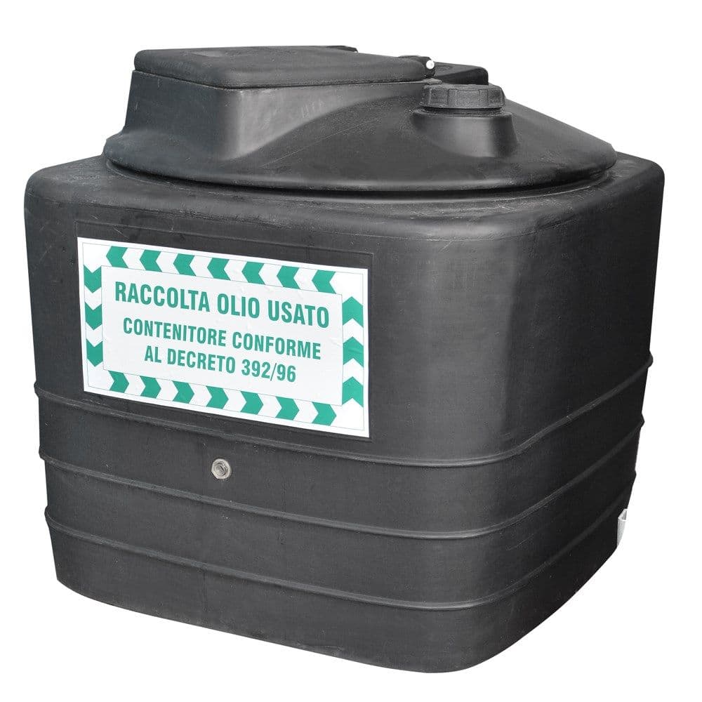 Depozite plastike, 500 lt, per mbledhjen e vajit e perdorur te makinerive, rezistente -60°C, +80°C
