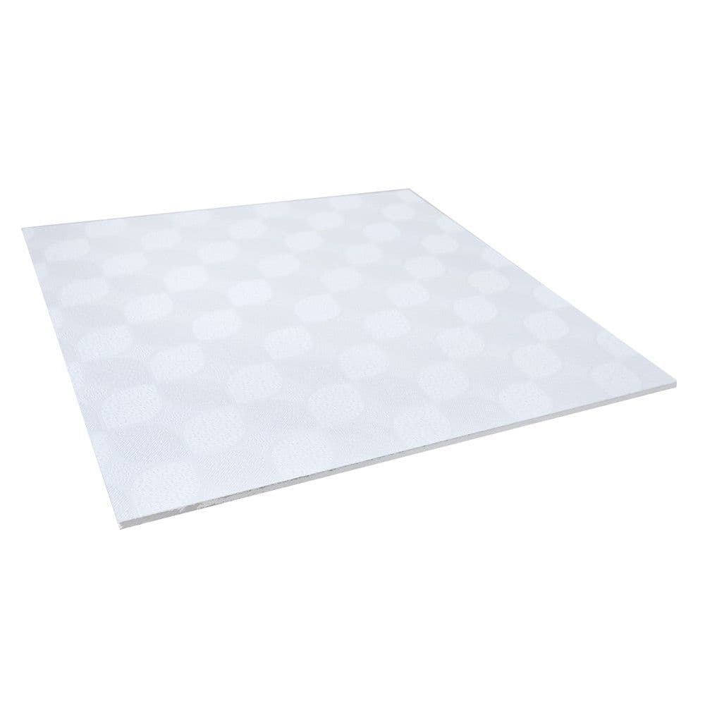 Pllakë dekorative për tavane të varura, 60x60 cm x 7mm, gips, pvc, alumin