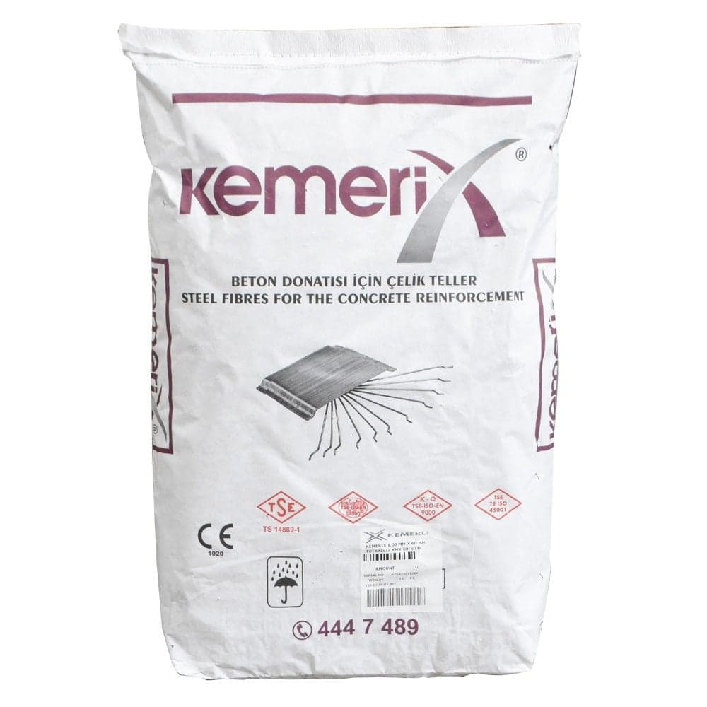 Fibër çeliku, KMX 60, thes/15 kg, për aplikime strukturore për përdorim në beton