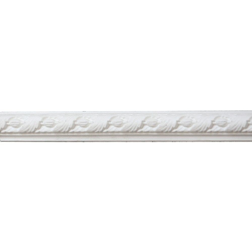 Kornizë dekorative per mur, Bovelacci, e ekstruduar, 23x50 mm,gjatësia 1.25 ml, e bardhë