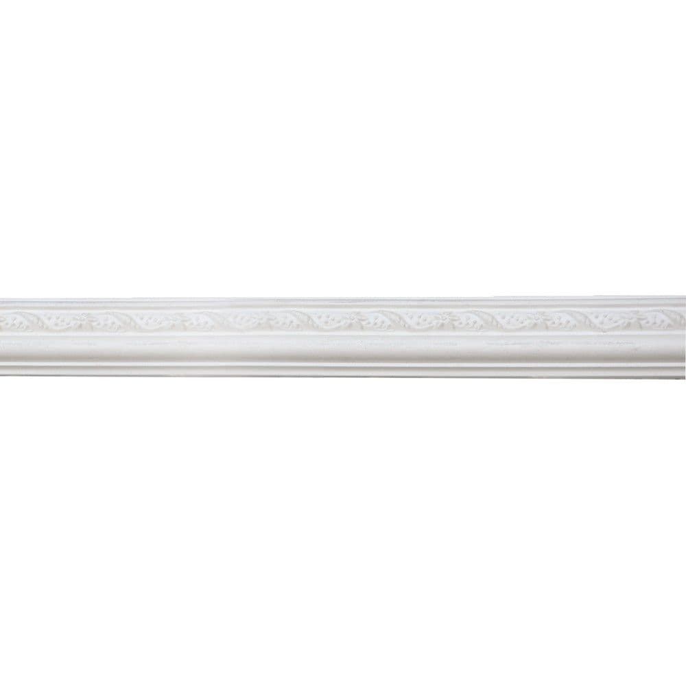 Kornizë dekorative per mure, Bovelacci, e ekstruduar, 22x80 mm,gjatësia 1.25 ml, e bardhë