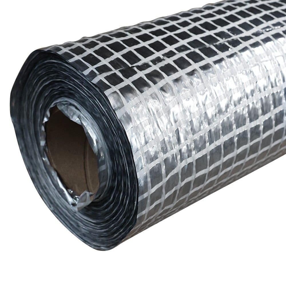 Membranë izoluese alumini , 1.5x50 m/rulon, , pesha 100 gr/m2,trashesia 2 mm.