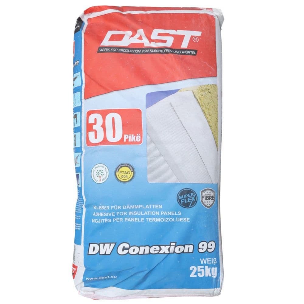 Kolle rrafshuese dhe polisteroli, Conexion 99 e bardhe 25kg