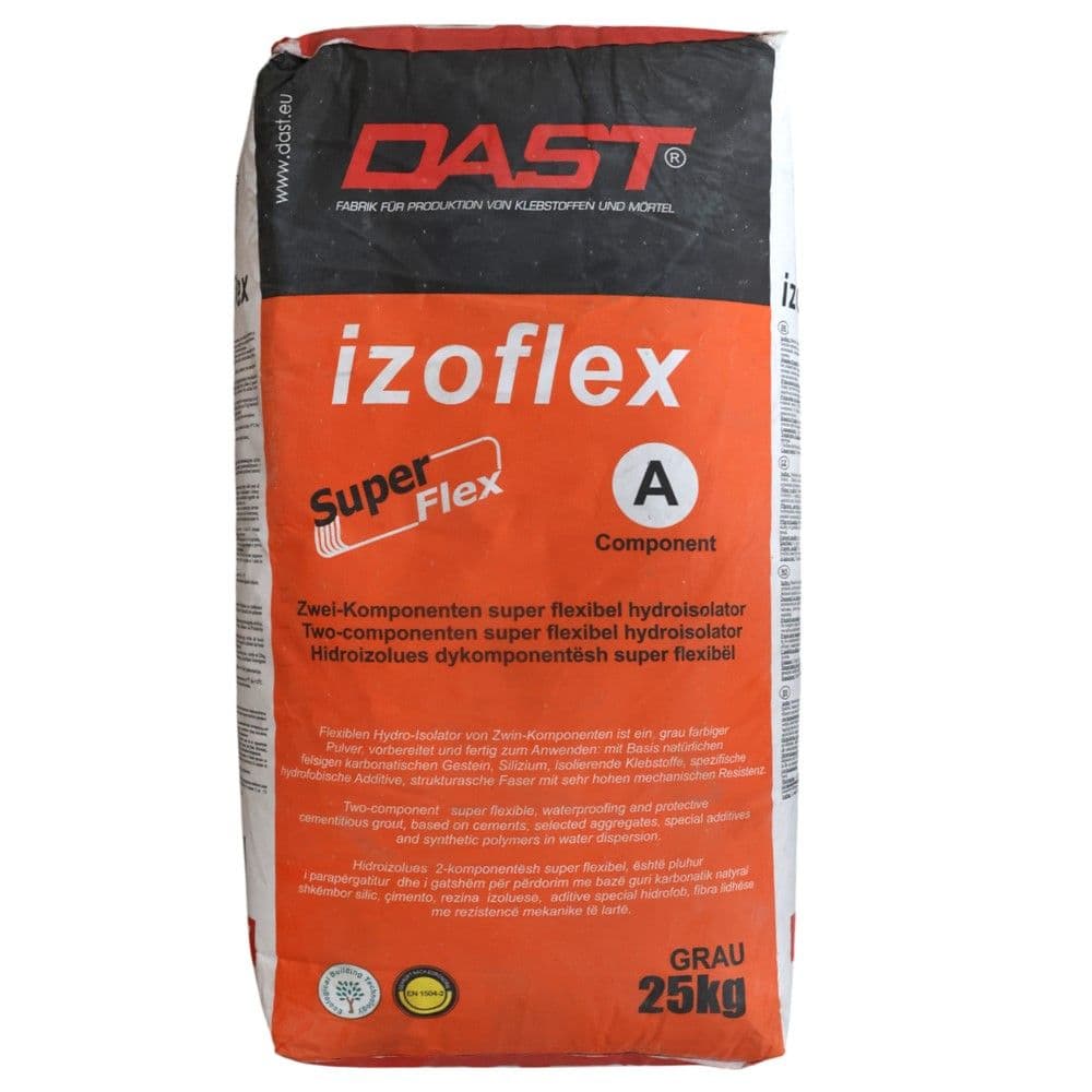 Isoflex A - Hidroizolues bikomponent për ambiente të brendshme, thes 25 kg