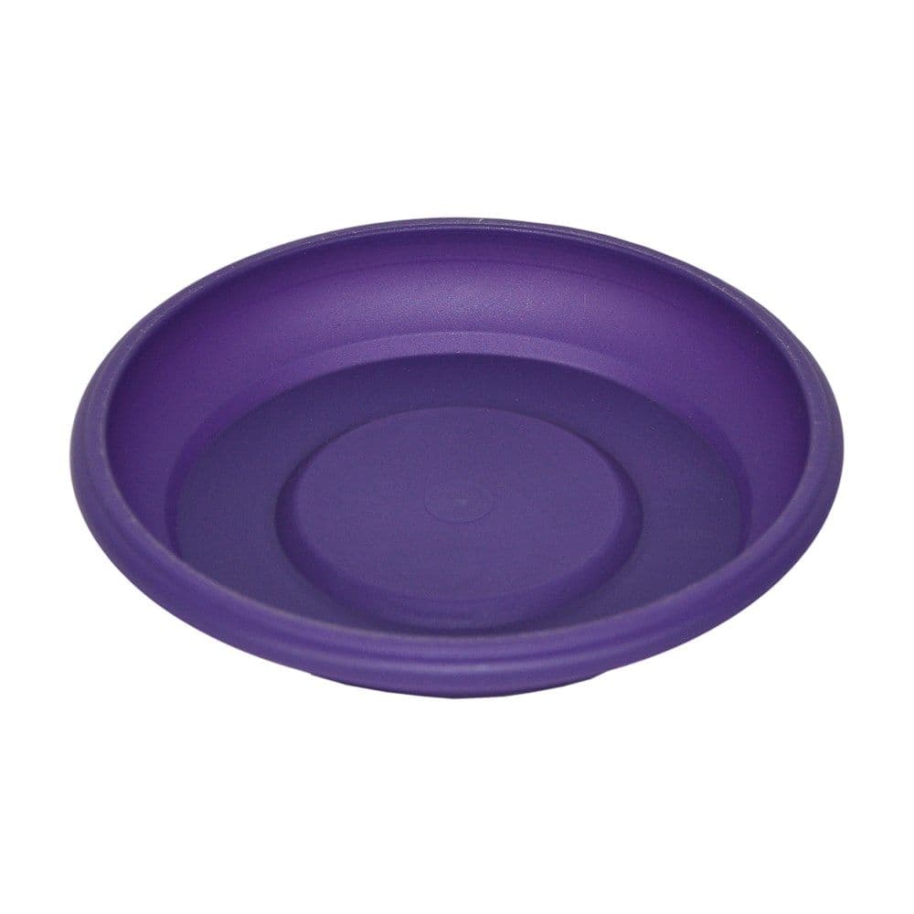 Pjatë vazo lulesh rrethore, GERBER, plastike, lejla, Ø8 xH1.5 cm