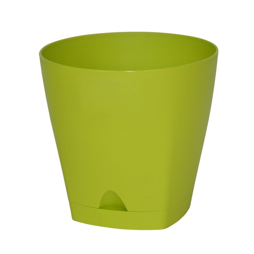 Vazo lulesh rrethore, URBAN, plastike, jeshile, Ø17 xH16 cm, 2.5 lt