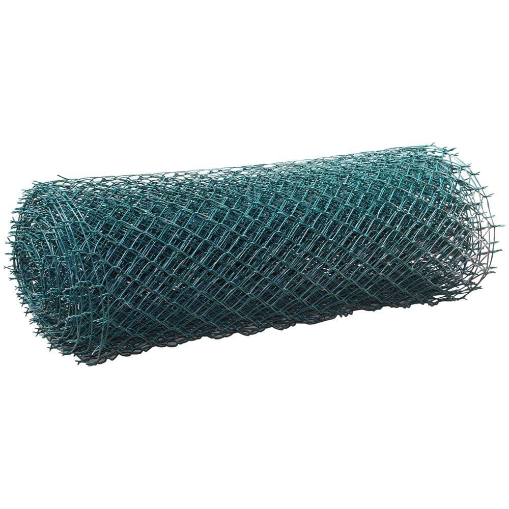 Rrjete teli e thurur, celik i zinkuar dhe PVC, 50x50 mm, Ø2.8 mm, 1.2x20m