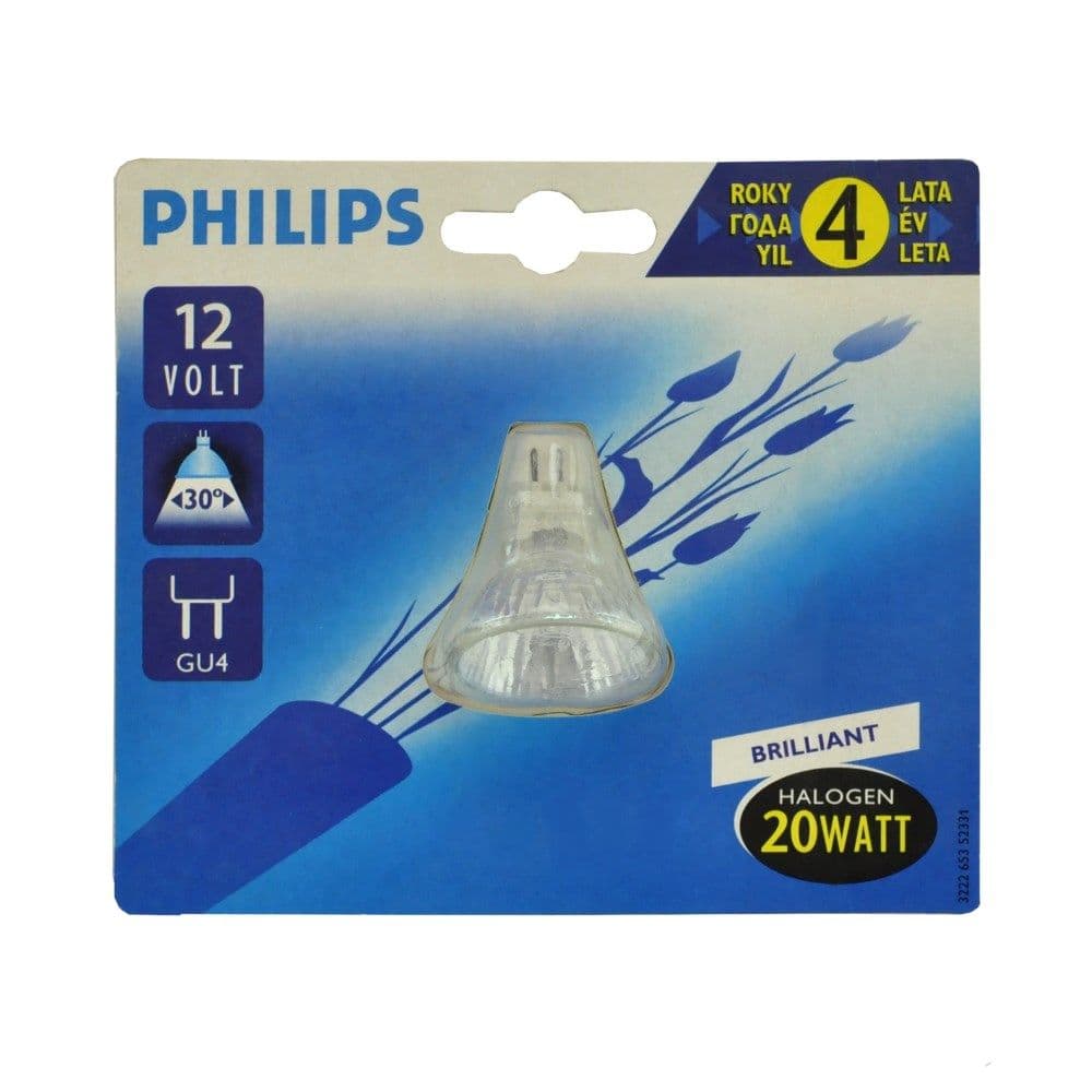 Llampe halogjene dikroike 4 vjet, 12V 20W GU4-MR11 30°