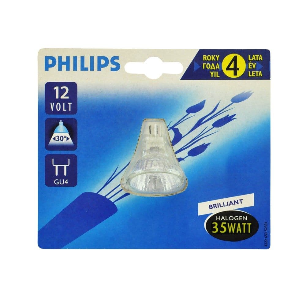 Llampe halogjene dikroike 4 vjet, 12V 35W GU4-MR11 30°