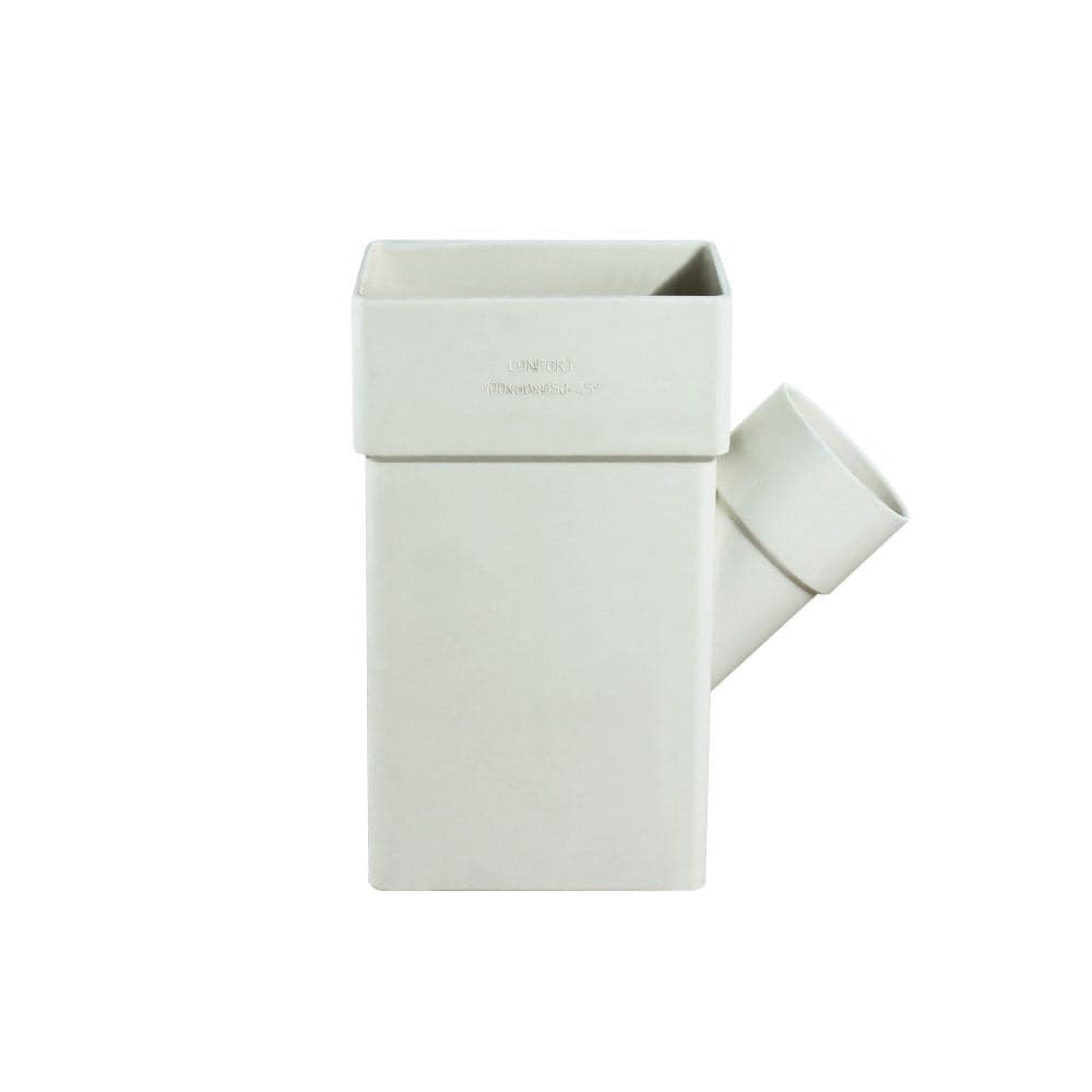 Ypsilon anësor, PVC, Ø50x100x60mm, i bardhë