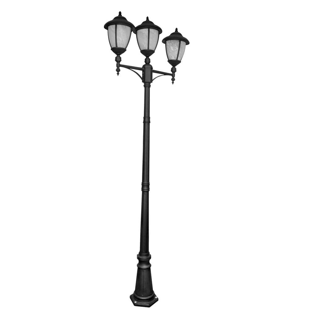 Ndricues kopeshti me tre dege H=2.4m 3x60W, E27