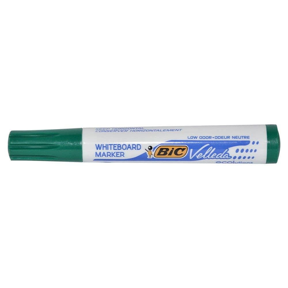 Marker për tabelë të bardhë, Velleda, Bic, plastikë, 14x1.5 cm, e gjelbër, 1 copë