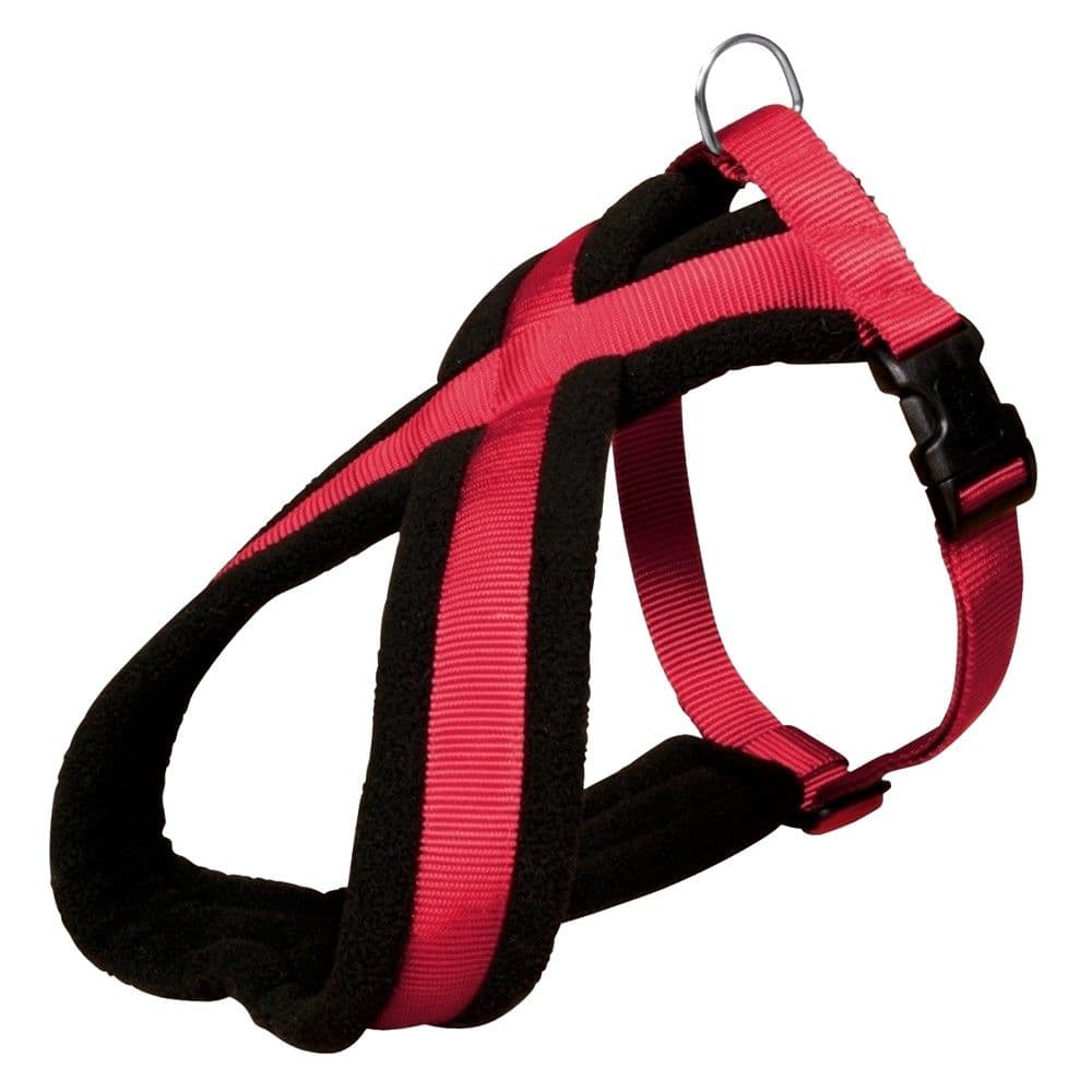 Qafore dhe trupore per qen, Trixie 204003, M/L, 50-80 cm/ 25 mm, nailon, e kuqe