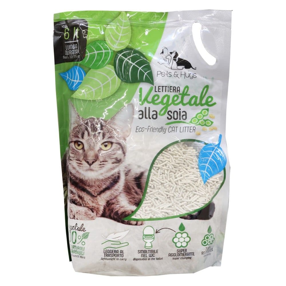 Rërë për mace, Flair Pet, 6 L, 100% nënprodukt soje, pa aromë