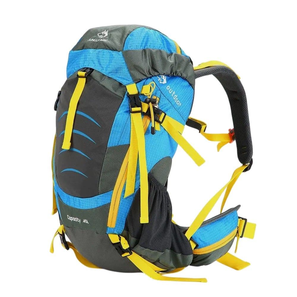 Çantë kampingu, 45L, material tekstili, ngjyra mikse