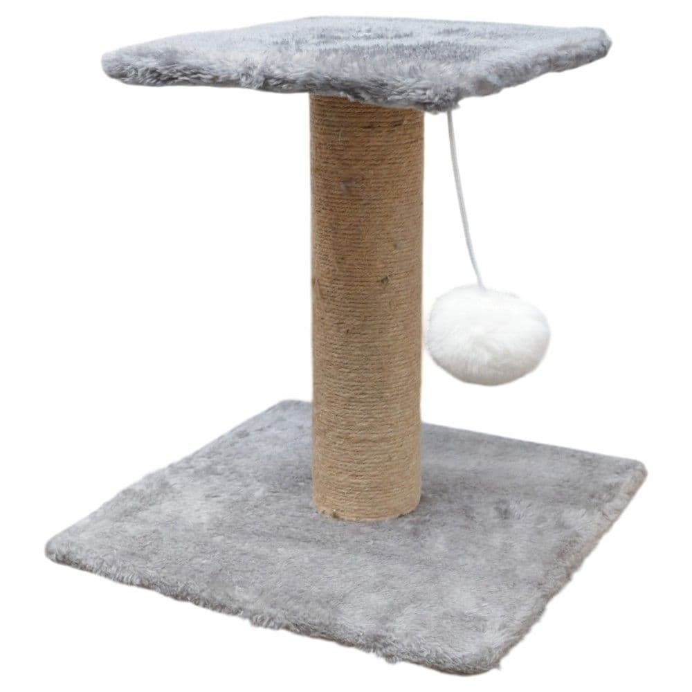 Kruajtëse thonjësh dhe ndenjëse për mace, Pets, 25x25xH25 cm, formë katrore, ngjyrë gri