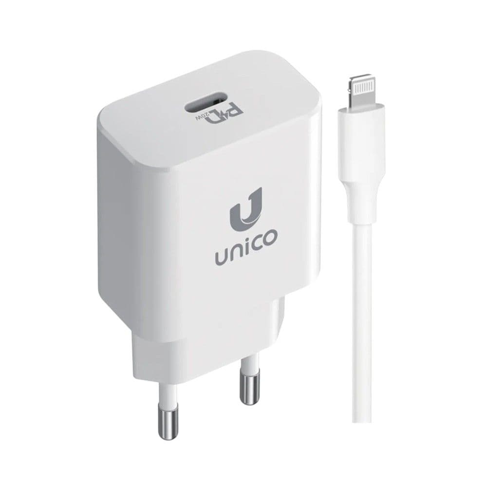 Karikues + fishë, Unico, HC2350, 20 W, hyrje Type-C, fishë Type-C - Lightning