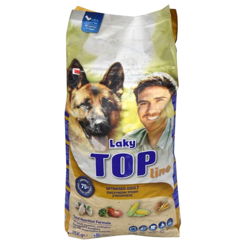 Dry food, Laky Top Line, 15 kg, pulë dhe perime
