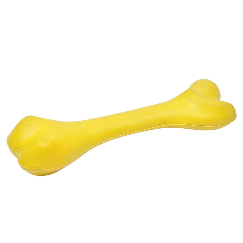 Lodër për qen, Love Story, 21 cm, material gome, formë kocke, ngjyrë e verdhë
