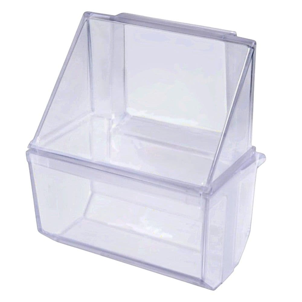 Mbajtëse ushqimi për kafaz, Imac, 7x7x8 cm, material plastik, transparente