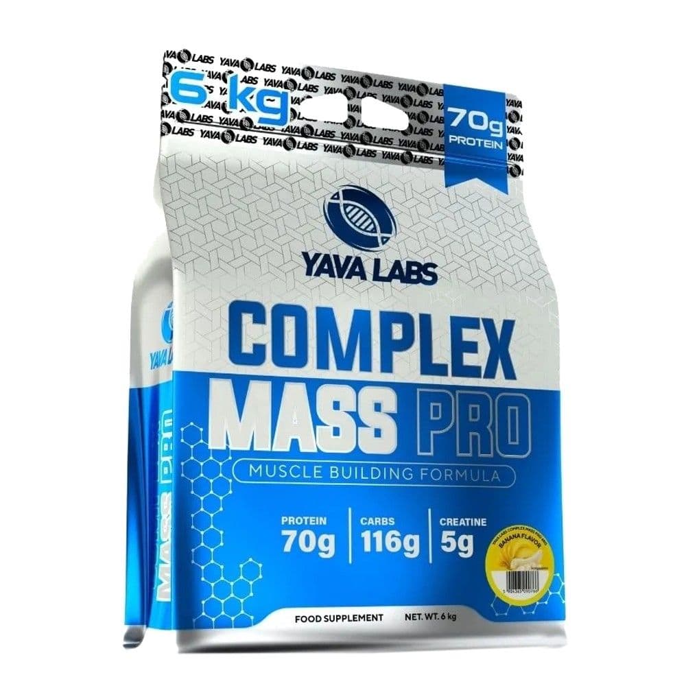 Suplement për rritje mase, Yava Labs, Complex Mass Pro, 6 kg, shije banane