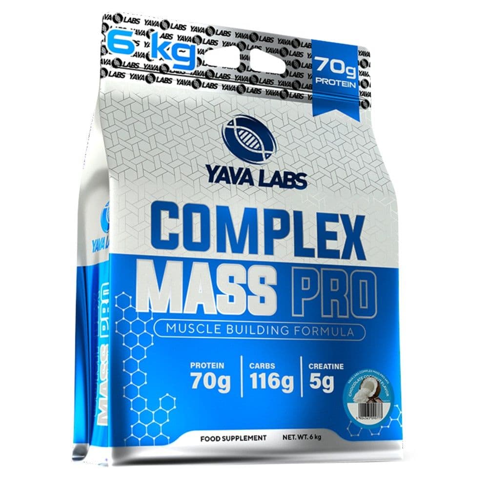 Suplement për rritje mase, Yava Labs, Complex Mass Pro, 6 kg, shije kokosi
