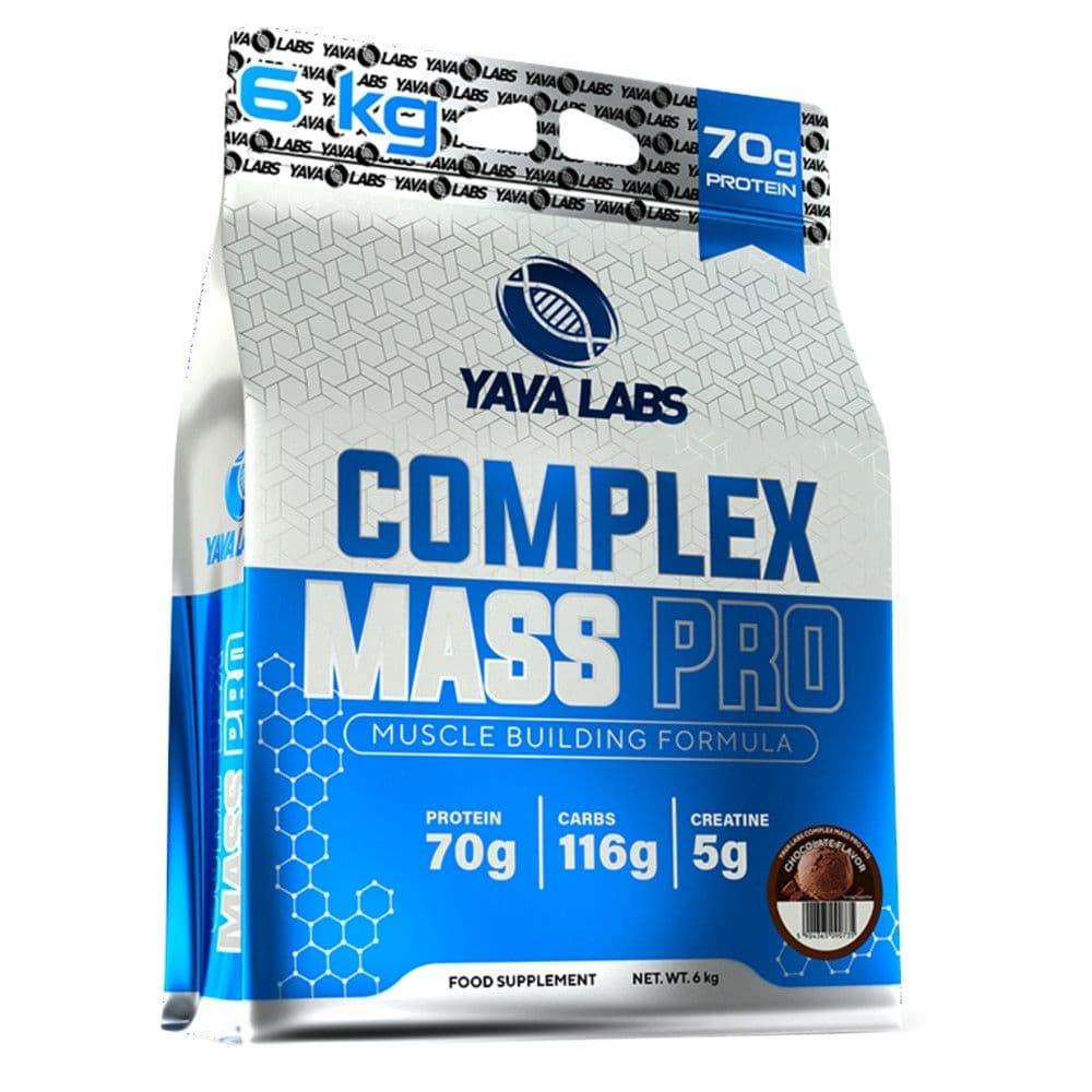 Suplement për rritje mase, Yava Labs, Complex Mass Pro, 6 kg, shije çokollate