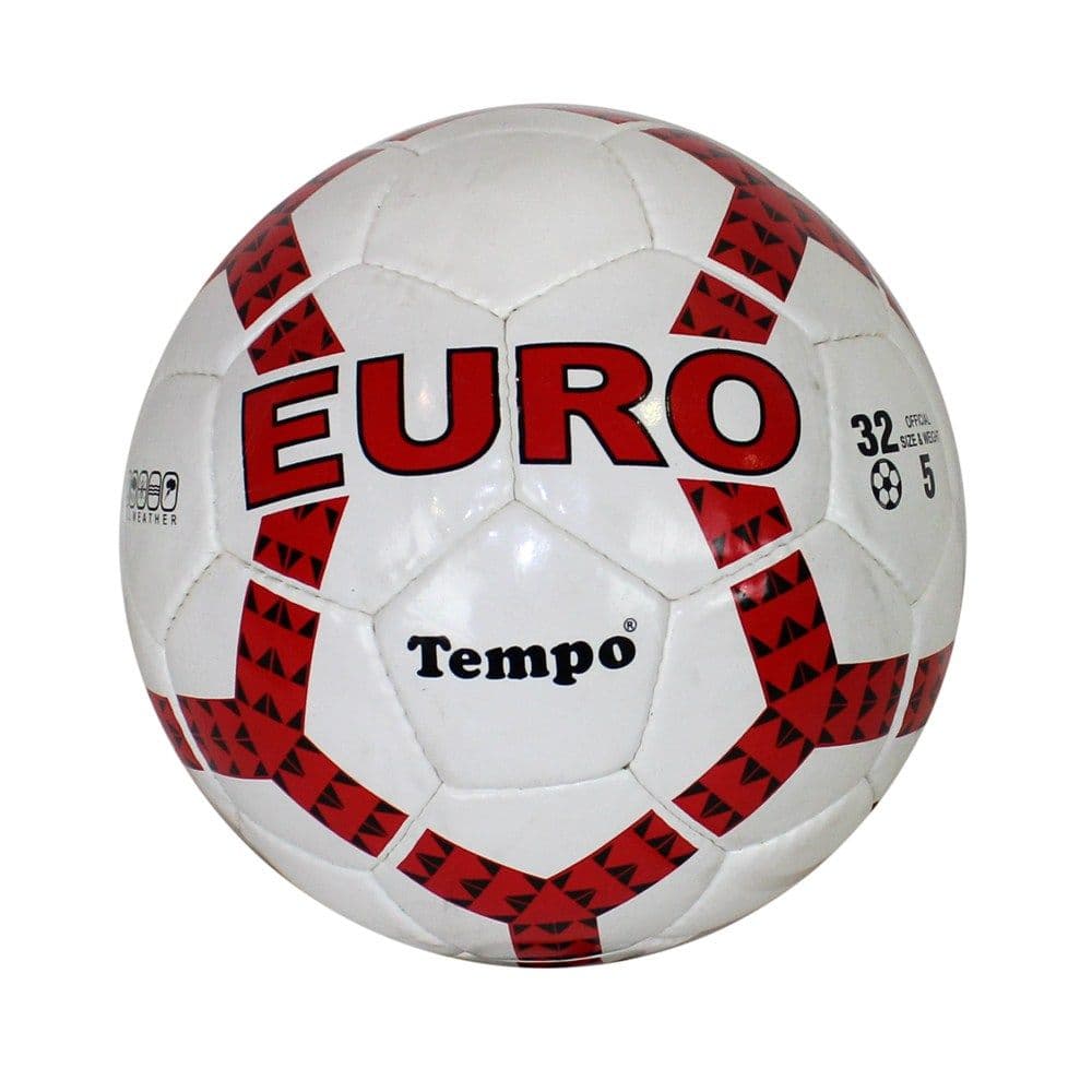 Top futbolli EURO-Tempo 5, 32 bardhe/kuq