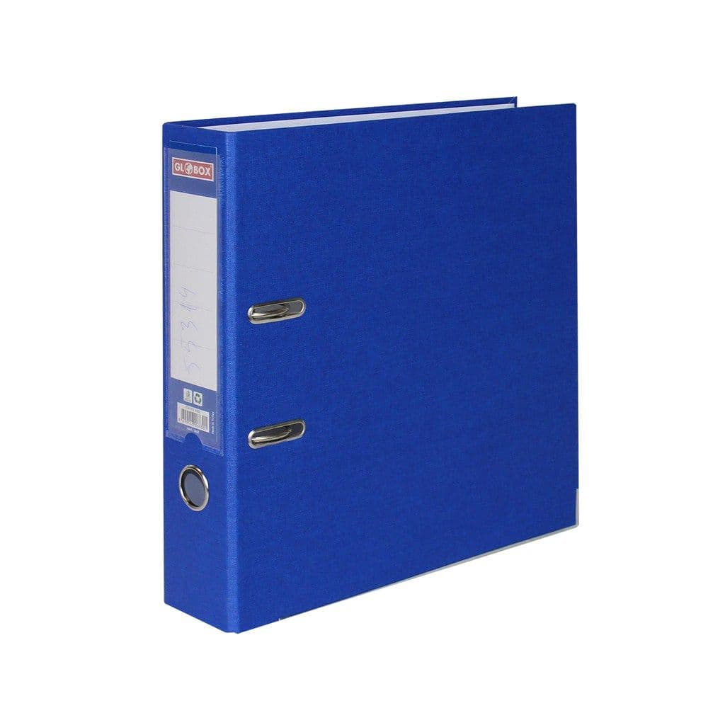 Dosje me mekanizëm, Globox, karton dhe metal, 28.5x32x7.5 cm, blu, 1 copë