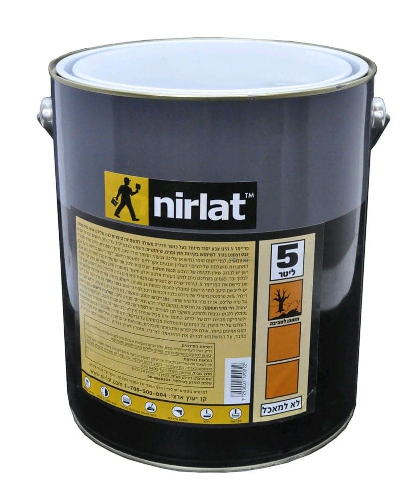 Pimer X, akrilik, 5 Lt, tretet me 25% terpentinë, mbulon 8 m2