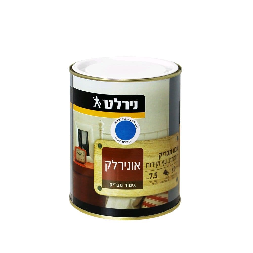 Boje vaji me shkelqim Blu NL42 per metal,dru,mure 0.75L tretet me 5% terpentine mbulon 10m2 per L