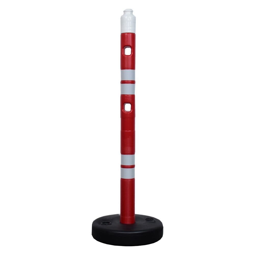 Kon sigurie me bazament, 105 cm, HPDE+PPC, 4.5 Kg, e kuqe dhe fosforeshente