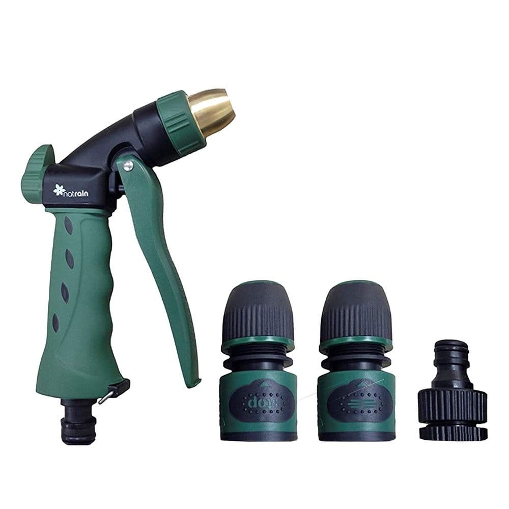 Pistolete sperkatese me adaptore lidhes, Jardin Natura, maje metalike, 4 pc
