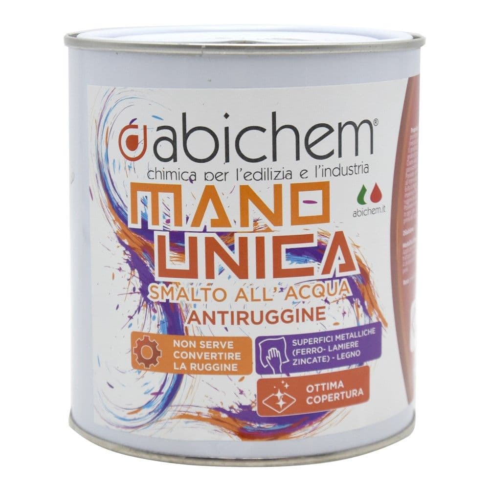 Boje Industriale kunder ndryshkut, Abichem, Mano Unica, Jeshile, 0.75 ml, 8-10 m2/L me dy duar