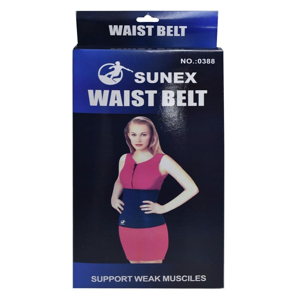 Rrip fitnesi elastik, per suport te muskulatures abdominale, Sunex, ngjyre e zeze