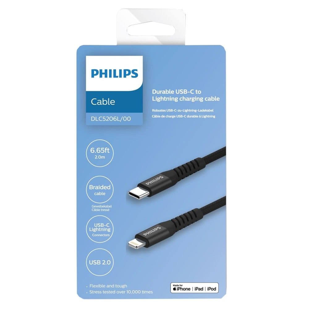 Kabell karikimi, Philips, Type C - Iphone, 2 m